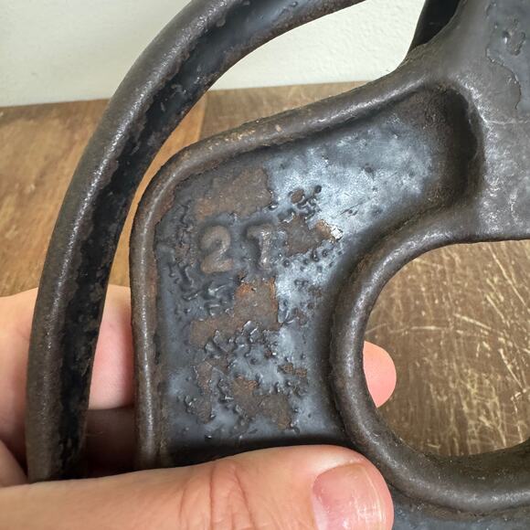 REX 27 Hand Operated Rivet Press ANTIQUE Pat Pend October 9 1900 Cast Iron - Picture 6 of 12